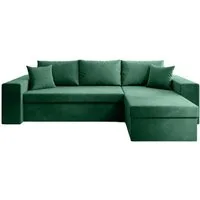 Luxusbetten24 Schlafsofa Designer Sofa Denver, mit Stauraum und Schlaffunktion