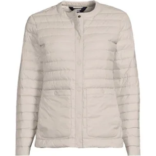 Daunenjacke WANDERWEIGHT Verstaubar Ultraleicht für Damen, Damen, size: regular, Schwarz, Nylon, by Lands' End