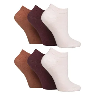 6er-Pack Diabetes-Trainer-Socken für Damen | Extra breite Knöchelsocken