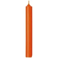 Hahn Kerzenfarm Formkerze Stearin Stabkerze - orange 1Stk.