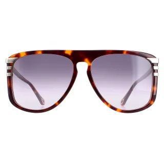 Chloe Aviator Damen Glänzend Medium Havanna Grau Gradient CH0104S