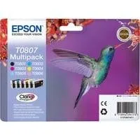 Multipack 6-colours T0807 Claria Photographic Ink, Tinte Retail