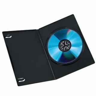 Hama Slim Jewel Case für Speicher-DVD | 51181 | Schwarz (Packung mit 10)