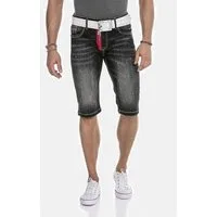 Cipo & Baxx Jeansbermudas Bermuda & Short mit trendigen Farbklecksen, CK240