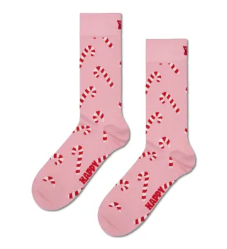 happy socks - Candy Cane Sock Rosa - Gr. - 38