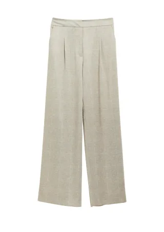s.Oliver BLACK LABEL - Marlene Hose mit weitem Bein beige - Gr. - 34