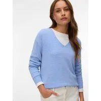 Vero Moda Strickpullover VMCHARITY LS V-NECK PULLOVER NOOS
