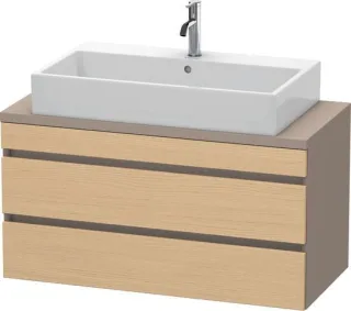 Duravit DuraStyle Konsolenwaschtischunterbau wandhängend Natur Eiche & Basalt Matt 1000x478x512 mm - DS530903043