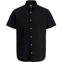 Jack & Jones PlusSize Kurzarmhemd JJEBREEZE LINEN BLEND SHIRT S/S SN PLS mit Leinen, regular fit