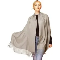 Moschen-Bayern Kaschmirschal Pashmina Stola Damen Kaschmir Schultertuch Abendkleid festlich Schal, mit Fransen