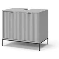 Vicco Waschbeckenunterschrank Eliza, Grau/Grau, 70 x 63 cm mit Türen (1-St)