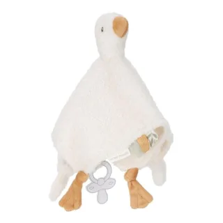 Little Dutch Kuscheltuch in weiß - Kleine Gans