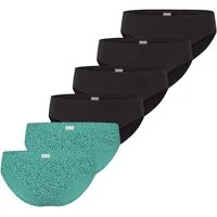 Schiesser Hüftslip 6er Pack Teens Girls 95/5 Organic Cotton (Spar-Set, 6-St) Slip - Baumwolle - Mit softem Bund, Bequemer Beinausschnitt