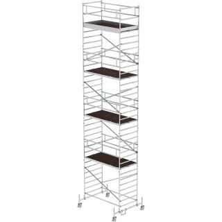Munk Rollgerüst 1,35 x 2,45 m mit Fahrbalken & Doppel-Plattform - 174936