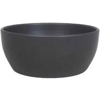 INNA-Glas Pflanzschale Keramik Pflanzenschale, Ø24,5cm, 9,5cm, anthrazit, matt
