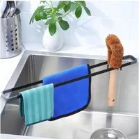 FOUORTUNATE-BEE Küchenorganizer-Set Küchenspüle Aufbewahrungsbox – Multifunktionaler Abtropfständer 43 cm