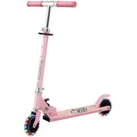 COSTWAY Cityroller Kinder Scooter, höhenverstellbar, klappbar, mit 2 LED Räder