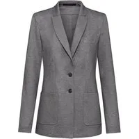 GREIFF Longblazer Greiff CASUAL Damen Jersey-Longblazer Regular Hellgrau meliert