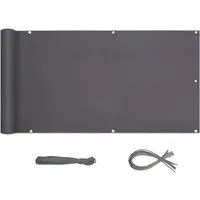 Sekey Balkonsichtschutz Meterware 75cm hoch Balkonsichtschutz Wetterfest Balkonbespannung Terasse Wetterfest, Sonnenschutz blickdicht, für 100% Privatsphäre
