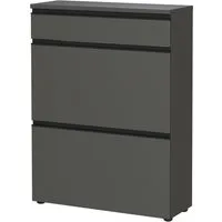 GERMANIA Schuhschrank Baldone (1-St) Schuhklapper, mit Schublade, Griffe aus Metall, Tiefe: 29 cm