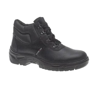 Warrior Herren Chukka Arbeitsstiefel / Arbeitsschuhe / Sicherheitsschuhe / Sicherheitsstiefel (Schwarz)