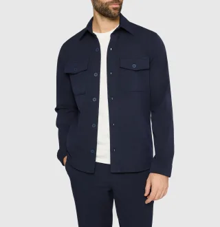 MAC - MAC JEANS - Overshirt, Carbonium blau - Gr. - L