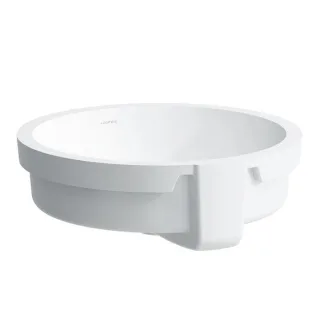 LAUFEN Living City Einbauwaschtisch 8134390001091 außen 45x45,5cm, weiß, mit Überlauf, ohne Hahnloch