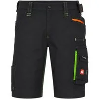 Engelbert Strauss Arbeitsshorts e.s.motion 2020 Arbeitsshorts Schwarz – Robuste Workwear Shorts ausgeklügelte Taschenkonzept