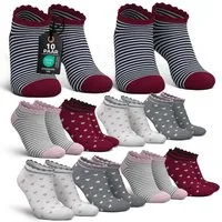 MEDOLY Sneakersocken für Kinder (10 Paar) Socken Mädchen & Jungen, aus 72% Baumwolle - ohne einschneidenden Bund