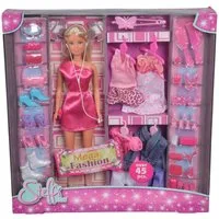 SIMBA Anziehpuppe Steffi Love Mega Fashion Mode und Accessoires 45 Teile 105736015