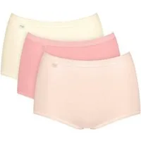 sloggi Maxislip Basic+ Maxi (3er Pack) perfekter Sitz, Cotton-Mix, hohe Taille