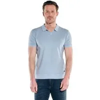 Engbers Poloshirt Herren Poloshirt mit Struktur, Hellblau