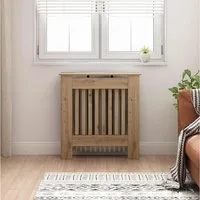 vidaXL Heizungsverkleidung, Heizkörperabdeckung Artisan-Eiche 78 x 19 x 81,5 cm