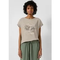 QS Kurzarmshirt T-Shirt Oversize-Shirt mit Frontprint