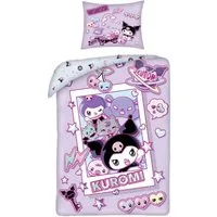 Hello Kitty Bettwäsche Set aus Mikrofaser 140 × 200 cm mit 70 × 90 cm Kissenbezug, Mikrofaser, 1 teilig
