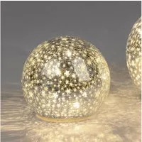 formano LED Kugelleuchte Sterne, LED, Mit Timerfunktion, Silber, Sterne, H: 12cm