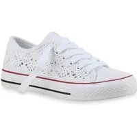VAN HILL 97316 Sneaker Damen Sneakers Stoffschuhe Spitze Sportschuhe Freizeit