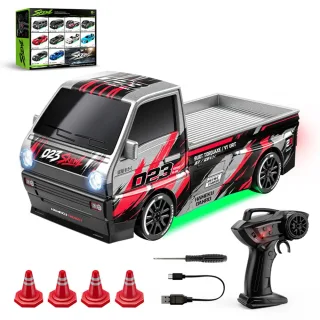 WSD E90-E94 RTR 1/64 2.4G 4WD Mini Drift RC Car Desktop Race LED Light Two Speed Full Scale Remote Control High Speed On