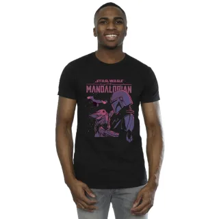 Star Wars - "The Mandalorian Hello Friend" T-Shirt für Herren (Schwarz)