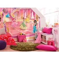 Komar Fototapete Princess Glitzerparty - Größe 368 x 254 cm, glatt, bedruckt, Kinderzimmer