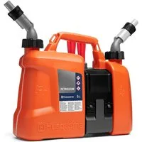 Husqvarna Benzinkanister Dual-Kammer Kombikanister, Dual-Kammer, integrierte Werkzeugbox, auslaufsichere Ausgießer