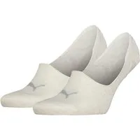 PUMA Füßlinge PUMA UNISEX MID CUT FOOTIE (2 Paar) No-Show-Socks, Silikon in der Ferse für optimalen Halt