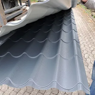 Pfannenblech Typ 2 | 5 Stück | 4,00 m Länge | Anthrazitgrau ( RAL 7016 )