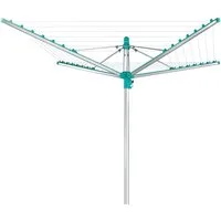 Leifheit Wäschespinne Wäscheschirm Linomatic 400 Easy, 40m Leinenlänge, Leinenautomatik, Easy-Lift-System, Bodenhülse