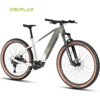 DERUIZ E-Bike Mountainbike 29 Zoll, 110 Nm Mittelmotor, max. 180km, 6 Stufen, Bluetooth + APP, 11 Gang SHIMANO CUES ASLU6000T1R Schaltwerk, Kettenschaltung, Mittelmotor, 720 Wh, (Trittfrequenz- und Drehmomentsensor, Für Damen und Herren), Federgabel 