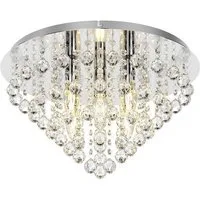 Lindby Deckenleuchten Annica, Metall, Transparent IP20, 5 x 40 W