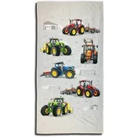 ESPiCO Strandtuch Traktor, Frottee-Velour (1-St), Landmaschinen, Bulldog, Trecker