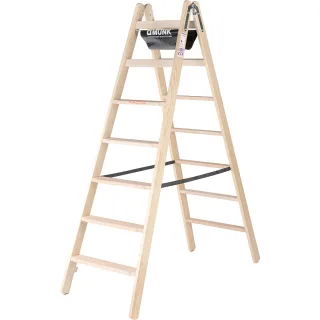 Munk Stufen-Stehleiter Holz - 033814