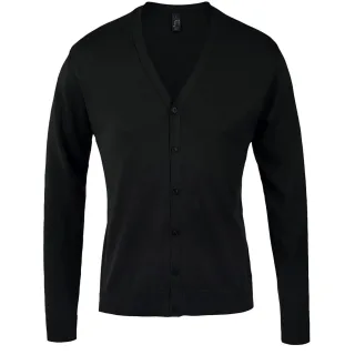 SOLS - "Golden" Strickjacke V-Ausschnitt für Herren (Schwarz)