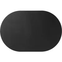 ASA SELECTION Platzset leather optic fine Tischset oval black 49,5x33cm